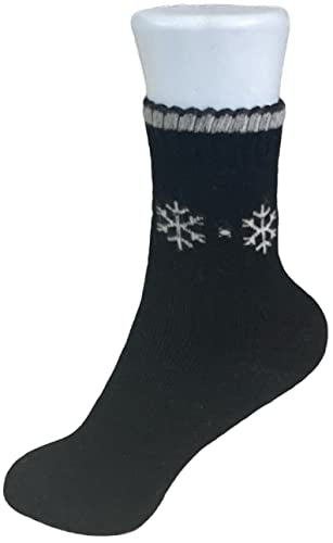 Thermal Faux Lambs Wool Crew Socks for women Cold Weather 4 Pairs Heavy and Warm Size: 9-11.