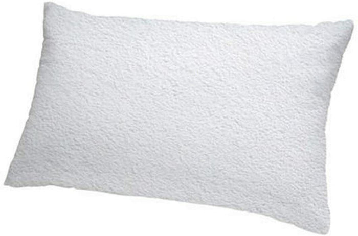 Set of 2 Terry Cotton and Polyester Laminated Allergy Control Zipper Pillow Protector Pillow Encasement.