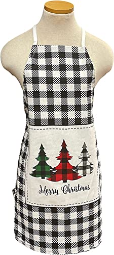 2 Pack, 100% Cotton Christmas Holiday Kitchen Apron with Sentiments baking spiri