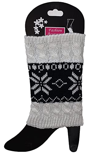 Women Short Boot Cuffs Fall Knit Leg Warmer Winter Boot Socks for Women