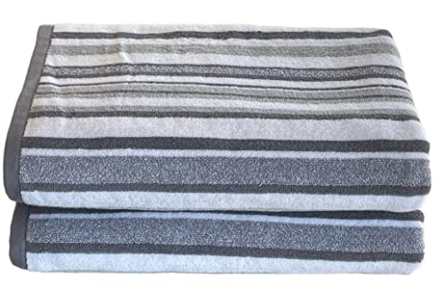 Oversized Bath Sheets Beach Towel, 100% Ring Spun Yarn dyed Cotton, Soft and Hig