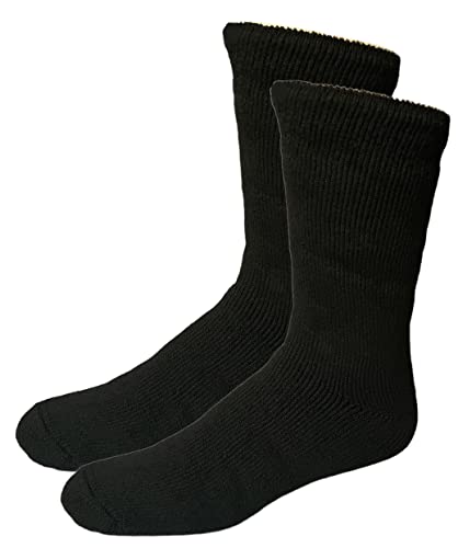 2 Pack Men's Heated Sox Socks Thick Insulated Thermal Socks Keeps Feet Warmer Longer 4.7 TOG heat rating Size: 10-13