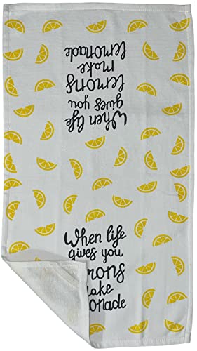 2 Pcs, 100% Cotton Over Sized Funny Quote When Life Gives You Lemons Make Lemona