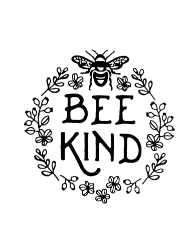 Set of 2 BEE Kind. Funny Flour Sack Kitchen Towels for Wedding, Baby Shower, Home Decor, Housewarming 16 X 28 Inch.