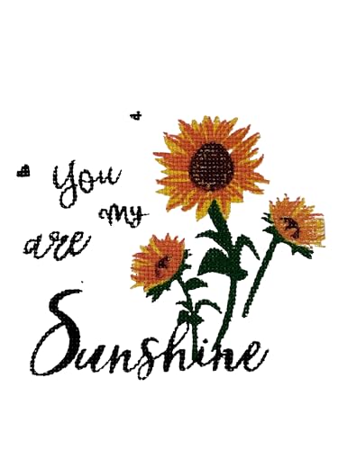 Set of 10, You are My Sunshine and Sunflower Design Tapestry Kitchen Towel Set, Include 4 Placemats, 4 Kitchen Towels, Potholder & Oven mitt.