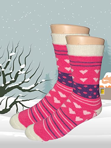 3 Pack Women's Heated Sox Socks Thick Thermal Socks Keeps Feet Warmer Longer 2.3 TOG heat rating Size: 9-11