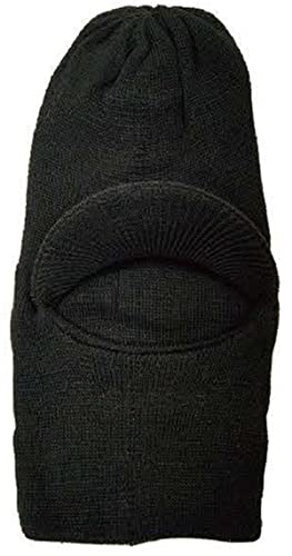 2 Pack, 1 Hole Balaclava Beanie Heavy Duty Full Face Mask with Visor Winter Hat for Men and Women - One Size Fits Most.