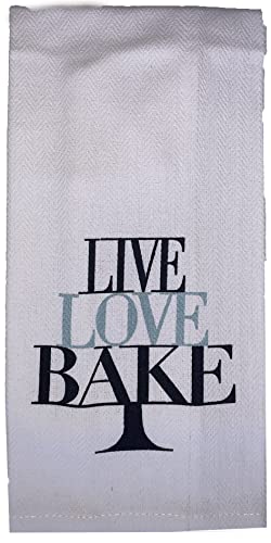 Set of 5, 100% Cotton Funny Quote Wine Design Herringbone Pattern Flour Sack Kitchen Towels / Dish Towels Size: 16 X 28 Inch.