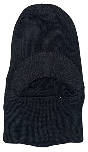 2 Pack, 1 Hole Balaclava Beanie Heavy Duty Full Face Mask with Visor Winter Hat for Men and Women - One Size Fits Most.