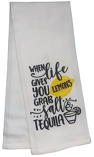 Set of 5, Flour Sack Saying Kitchen Towels Every Day is Wines Day! I’m Here for The Cupcakes, Home is Where Your Honey is, for Housewarming, Wedding, Baby Shower, Size: 16 X 28 Inch.