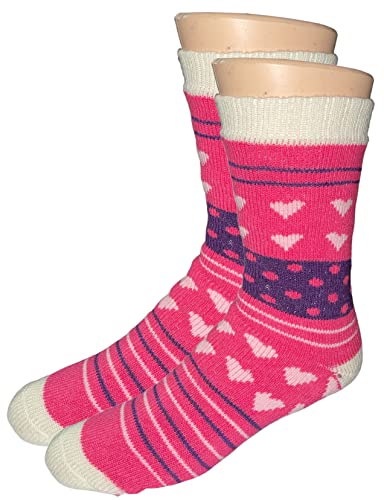 3 Pack Women's Heated Sox Socks Thick Thermal Socks Keeps Feet Warmer Longer 2.3 TOG heat rating Size: 9-11