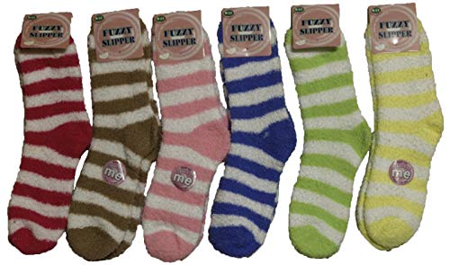 Fuzzy Crew Socks for Women Cozy,Soft , Fluffy Warm Winter Slipper Socks.