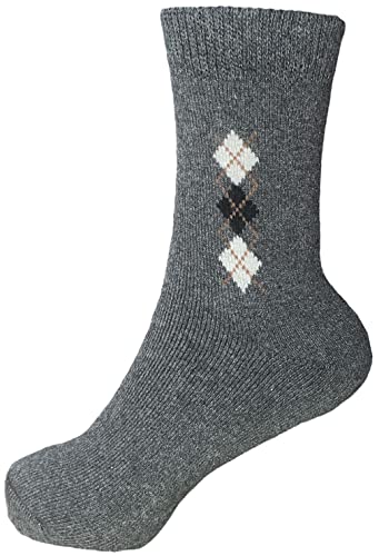 4 Pairs Thermal Faux Lambs Wool Crew Socks for Men Cold Weather Heavy and Warm Winter Socks Size: 10-13.