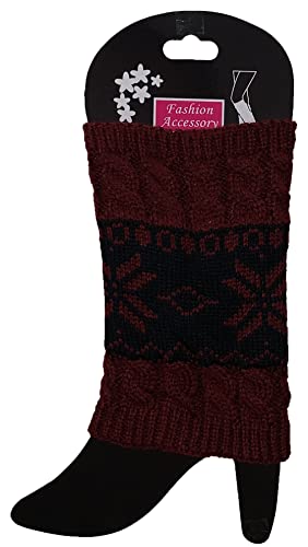 Women Short Boot Cuffs Fall Knit Leg Warmer Winter Boot Socks for Women