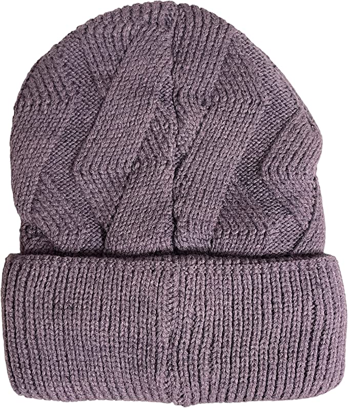 Men Wool Knitted Thermal Insulated Cold Winter Beanie hat 3.4 TOG – One Size Fit Most.