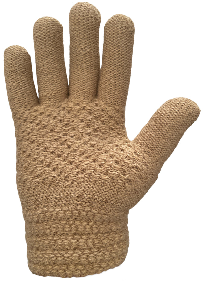 Ladies Thermal Knitted Cold Winter Gloves Locks the heat in warmth Yarn 3.2 TOG