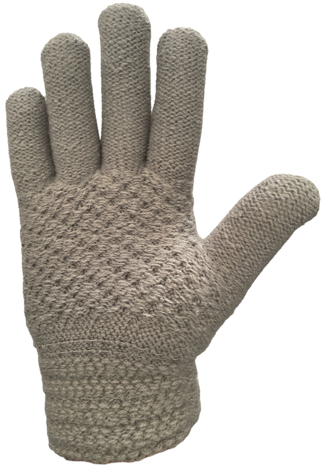 Ladies Thermal Knitted Cold Winter Gloves Locks the heat in warmth Yarn 3.2 TOG