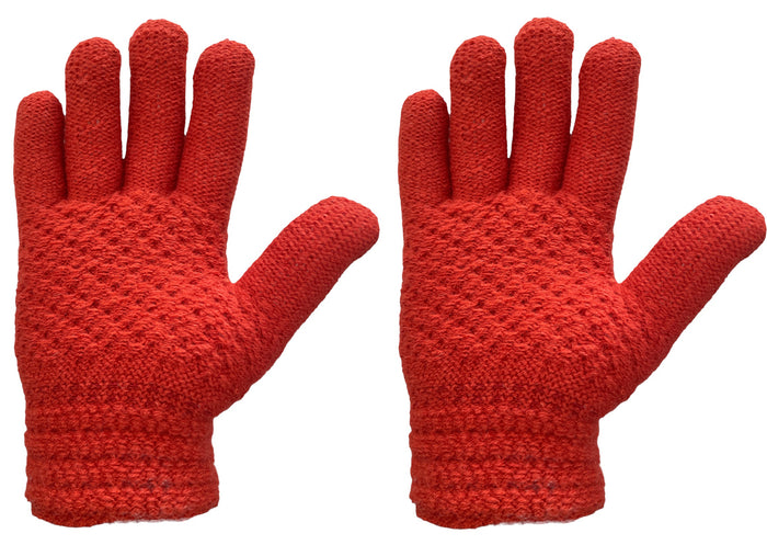 Ladies Thermal Knitted Cold Winter Gloves Locks the heat in warmth Yarn 3.2 TOG