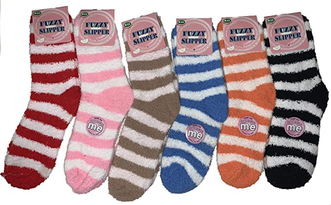 Fuzzy Crew Socks for Women Cozy,Soft , Fluffy Warm Winter Slipper Socks.