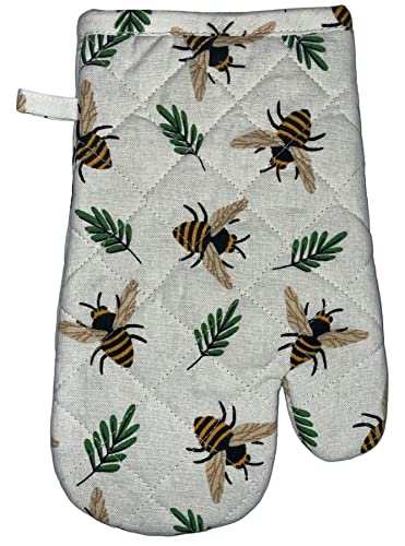 Set of 4, 100% Cotton Bee Design Kitchen Towel Set, Include 2 Kitchen Towels, 1