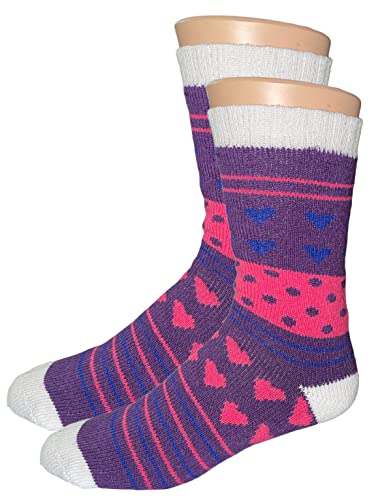 3 Pack Women's Heated Sox Socks Thick Thermal Socks Keeps Feet Warmer Longer 2.3 TOG heat rating Size: 9-11