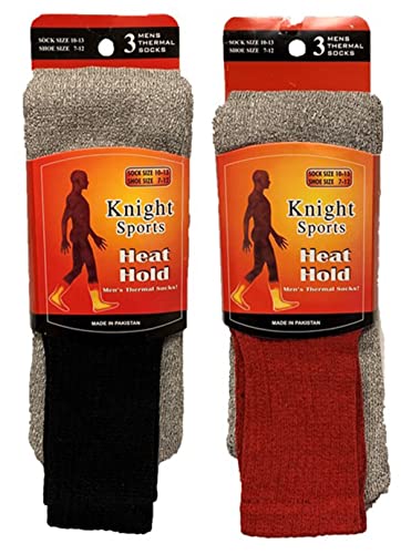 Thermal Crew Socks for Unisex, Cold Weather Booth Sock Size: 10-13 Shoe Size: 7-12.