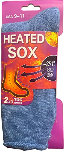 4 Pair, Women Heated Sox Socks Thick Insulated Extreme Boot Winter Thermal Socks Keeps Feet Warmer Longer 2.13 TOG heat rating -25 c Size: 9-11.