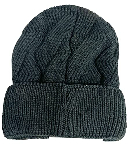 Men Wool Knitted Thermal Insulated Cold Winter Beanie hat 3.4 TOG – One Size Fit Most.