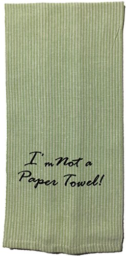 Set of 5, 100% Cotton Bistro Funny Quote Kitchen Towels If They Don't Have Chocolate in Heaven, I'm NOT Going, I'm not a Paper Towel, You Wash I'll Dry Size: 15 x 25 inch.