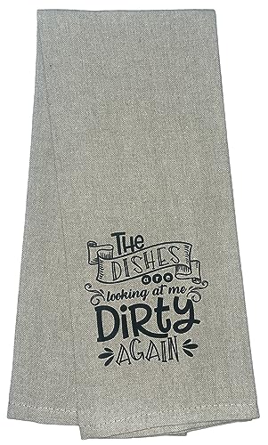 Set of 6, 100% Cotton Wine Design Funny Cute Saying Flour Sack Kitchen Towels/Dish Towels for Wedding, Baby Shower, Home Decor, Housewarming, Other Occasions Size: 15 X 25 Inch.