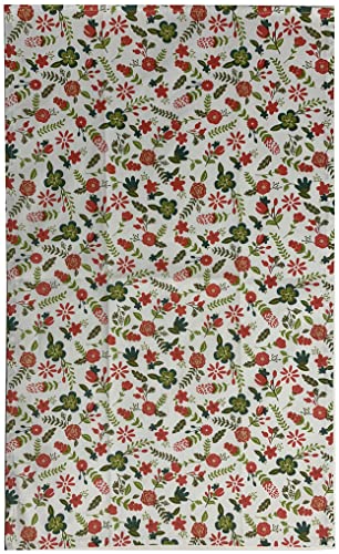 Petal Cliff Set of 2, Printed Kitchen Towels Size: 15" x 25", 1 Floral Design and 1 Floral Design with Beautiful Message She's a Mom If You Think Her Hands are Full, You Should See Her Heart”.