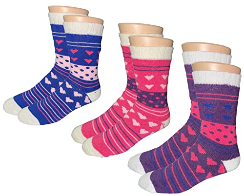 3 Pack Women's Heated Sox Socks Thick Thermal Socks Keeps Feet Warmer Longer 2.3 TOG heat rating Size: 9-11