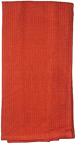 Set of 2, 100% Cotton White Herringbone Funny Kitchen Towels Whisk ME Away and Plain Orange Kitchen Towels Size: 16 X 28 Inch.