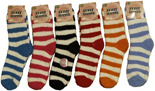 Fuzzy Crew Socks for Women Cozy,Soft , Fluffy Warm Winter Slipper Socks.