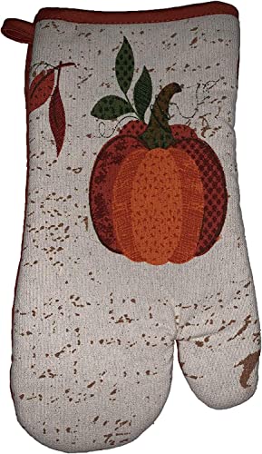 Set of 10, Pumpkin Fall Design Tapestry Kitchen Towel Set, Include 4 Placemats,