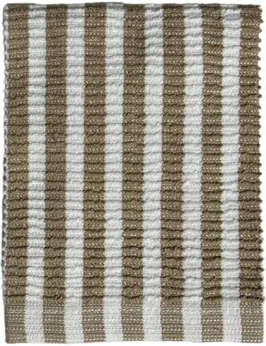 Set of 8, 4 Pack Ringspun Cotton Large Terry Kitchen Hand Towels, 425 GSM, 16 x 26 Inch, 4 Pack Dishcloths, 12 x 12, Vertical Design, Soft, Highly Absorbent, Machine Washable.