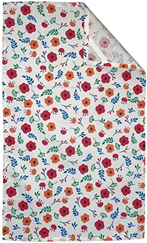 Set of 4, 100% Cotton, Nemophila Spring Flower Design Kitchen Towel Set, Include