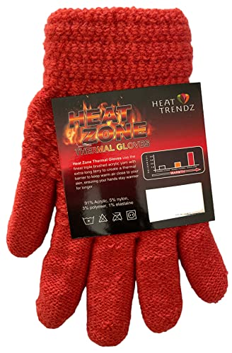 Ladies Thermal Knitted Cold Winter Gloves Locks the heat in warmth Yarn 3.2 TOG