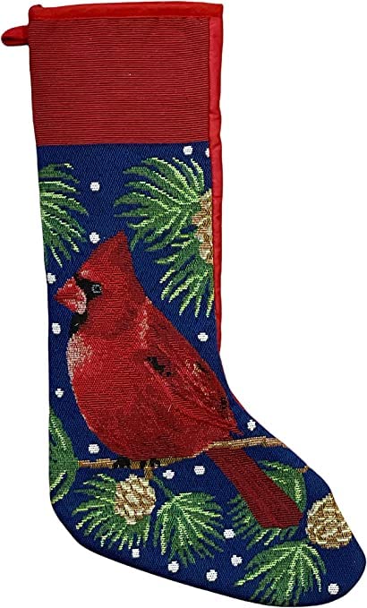 Christmas Tapestry Stocking Sock for Holiday Christmas Party Decorations Size: 7 x 20 inch.