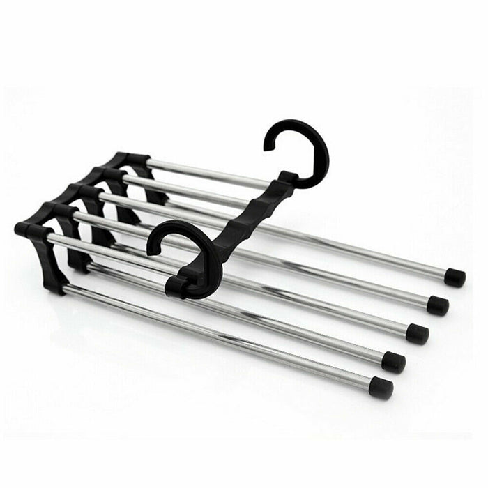 5 Layers Tie Multiple Layer Trousers Scarf Pants Rack Closet Rack Pants Hanger