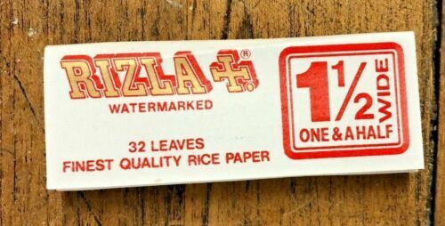 VINTAGE 1980, 5 Booklet RIZLA 1 1/2 WIDE Rolling Paper.