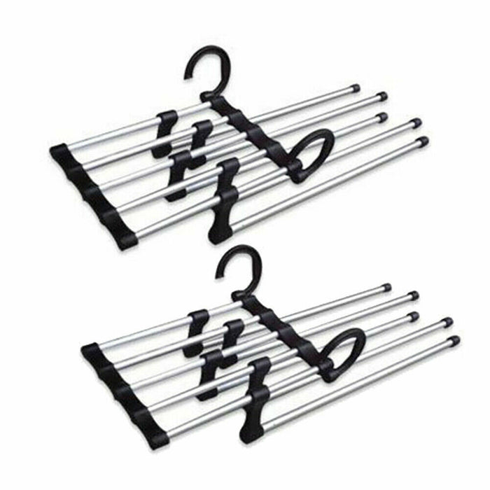 5 Layers Tie Multiple Layer Trousers Scarf Pants Rack Closet Rack Pants Hanger