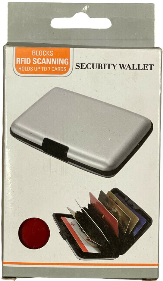 Aluminum Metal Wallet Hold 7 Credit Card Case Holder Anti RFID Scanning USA