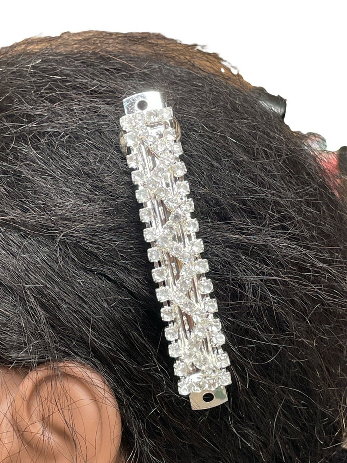 3 Pcs, Rhinestone Women/Girls Headwear Crystal Hair Clips, Hairpin Barrette