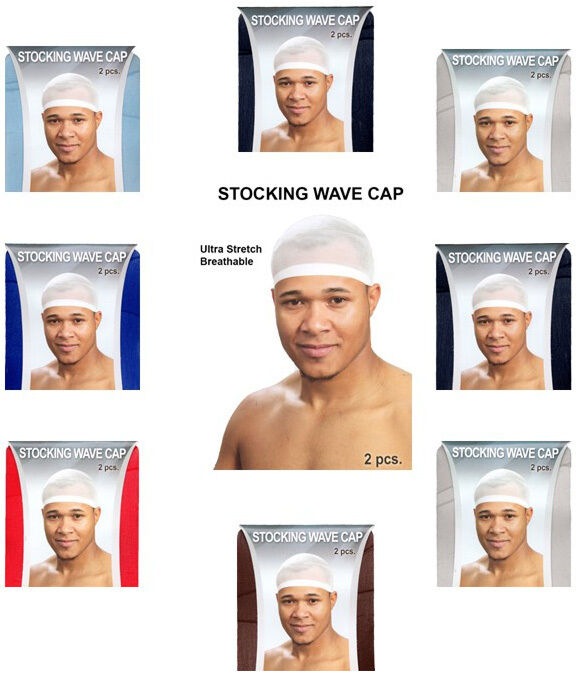 Stocking Wave Cap Spandex Durag 2 Pcs/ Pack - Ultra Stretch Breathable