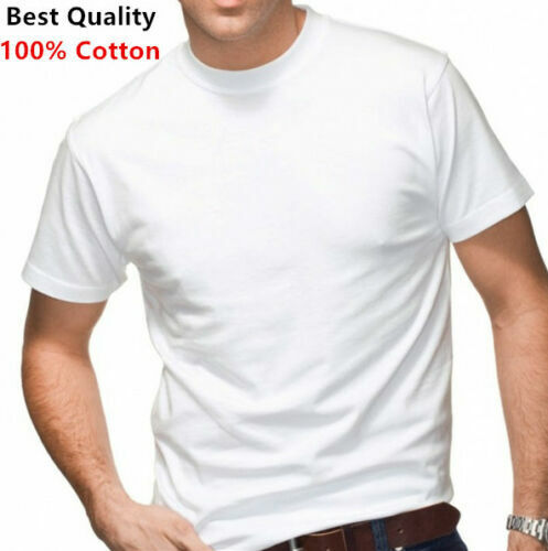 6 Pack V-Neck / Crew Neck Men's 100% Cotton Tag less T-shirt Undershirt Tee 3 Color