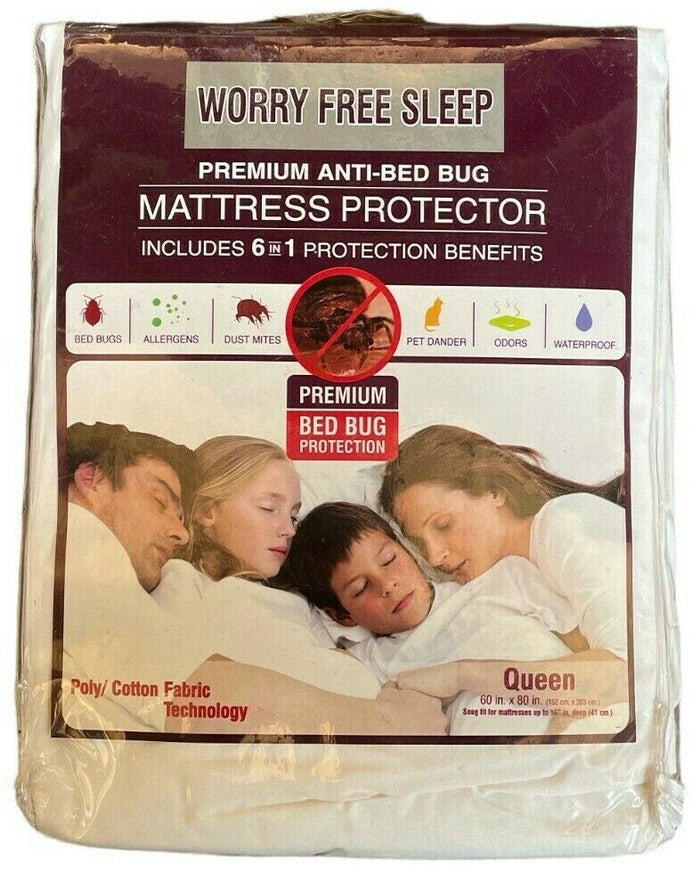 Premium Anti-bed Bug Mattress Protector Queen ( 60 x 80 x 16 Inch )