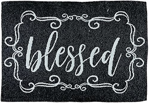 Set of 4, Blessed Decorative Tapestry Placemats for Kitchen Dining Table Mats, Easy to Clean, Machine Washable. Size: 13" x 19".