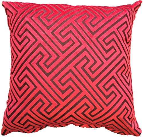 Set of 2, Reversible Velvet Throw Pillow Cushion Cover Size: 18" x 18" / 45 x 45 cm, Insert Not Included.