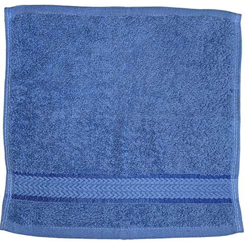 Washcloths 100% Ring Spun Cotton Zero Twist Wash Cloths for Body and Facewash Design to exfoliate Your Hands, Soft and Absorbent Machine Washable, 12 x 12 Inch.